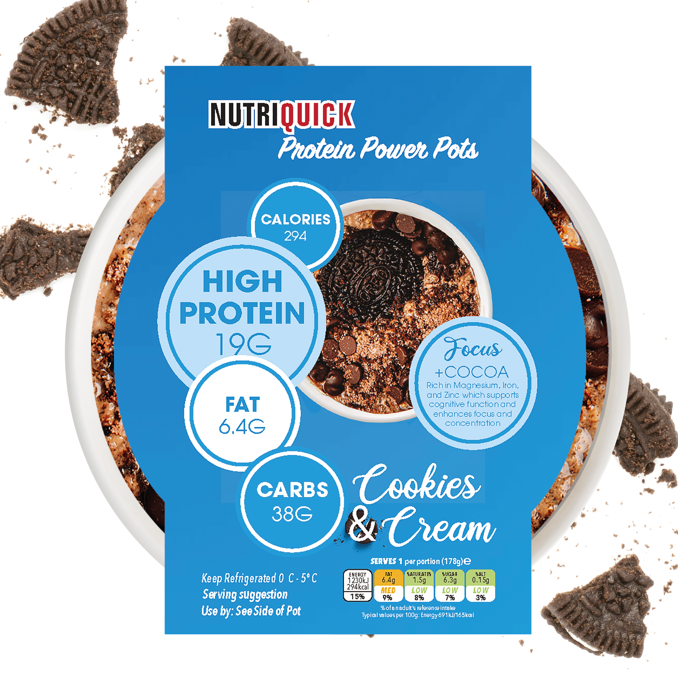 Cookies & Cream Overnight Oats - Power Pot