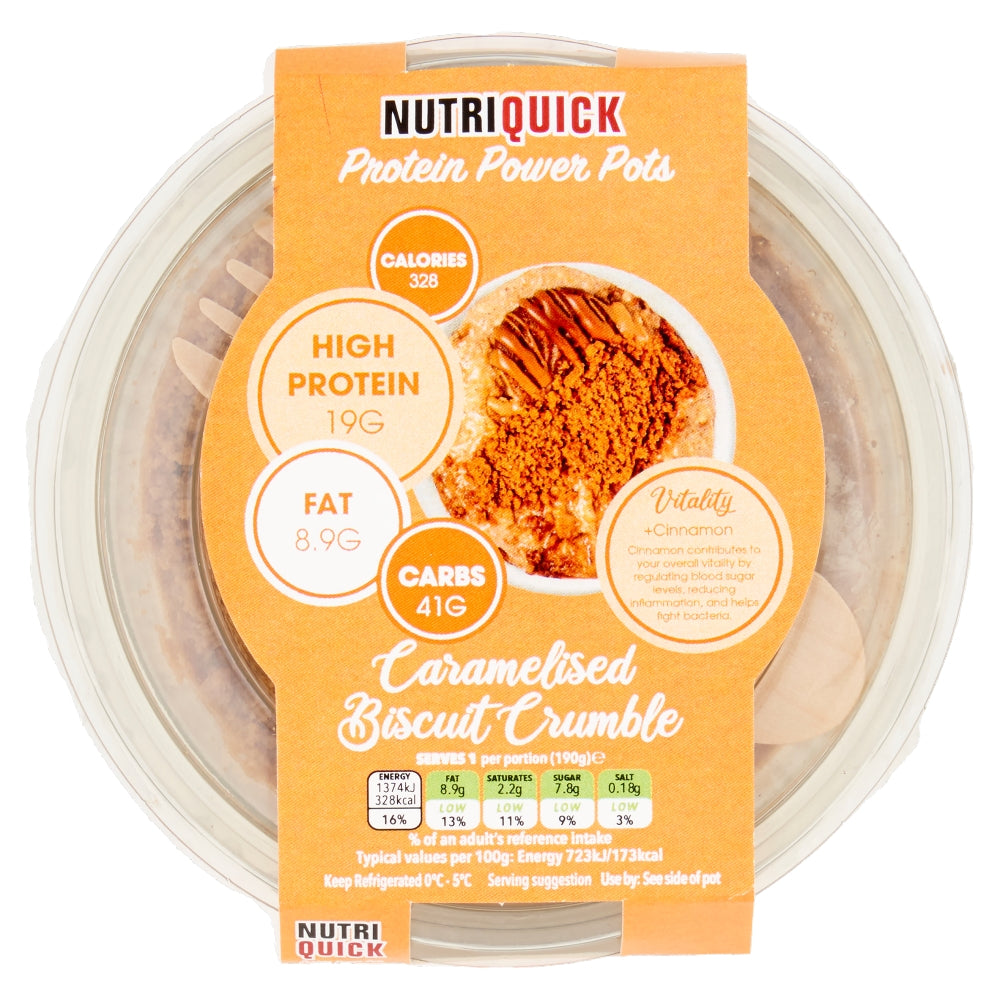 Caramelised Biscuit Crumble Protein Power Pots