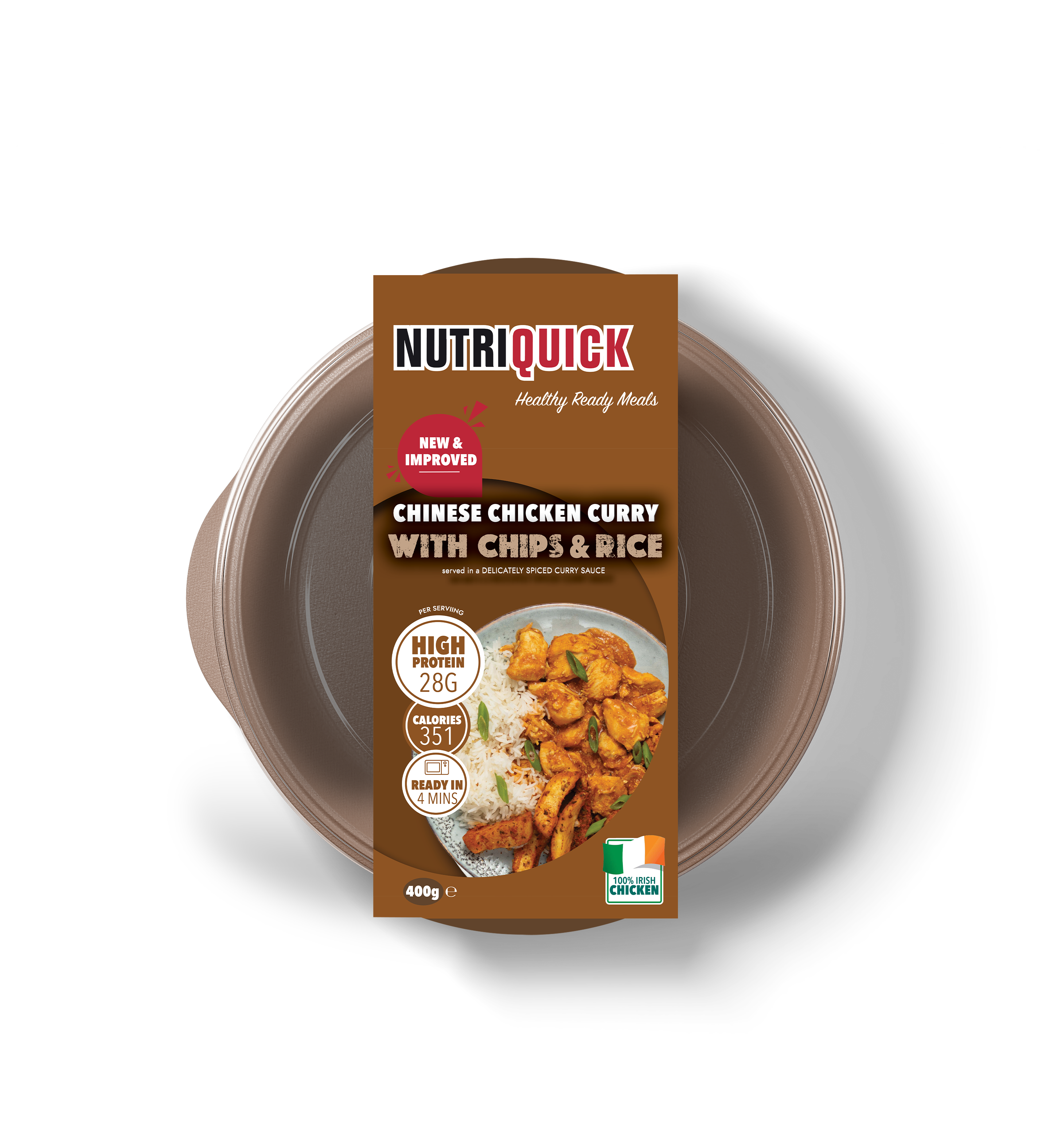 Chinese Chicken Curry with Chips & Rice