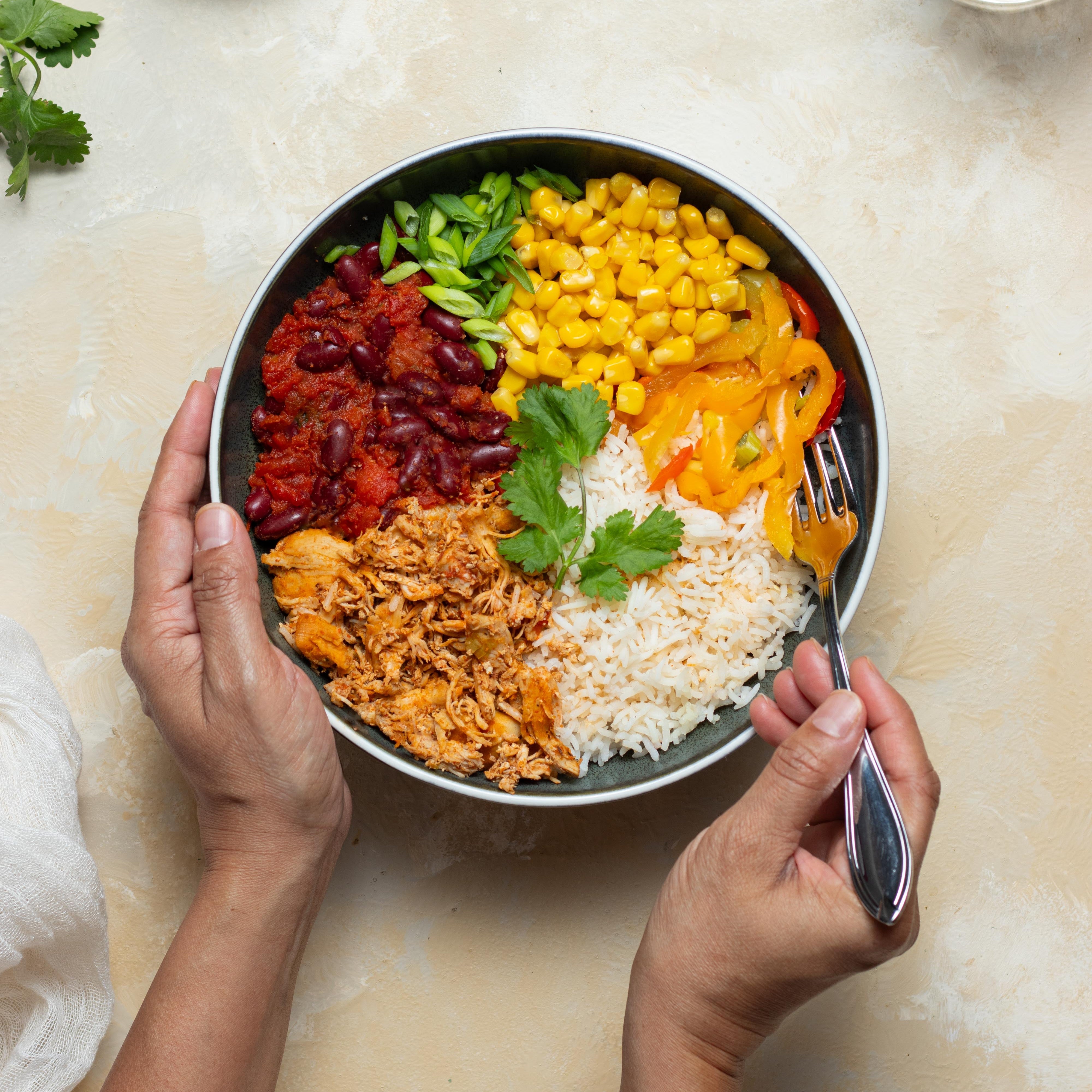Shredded Chicken Burrito Bowl