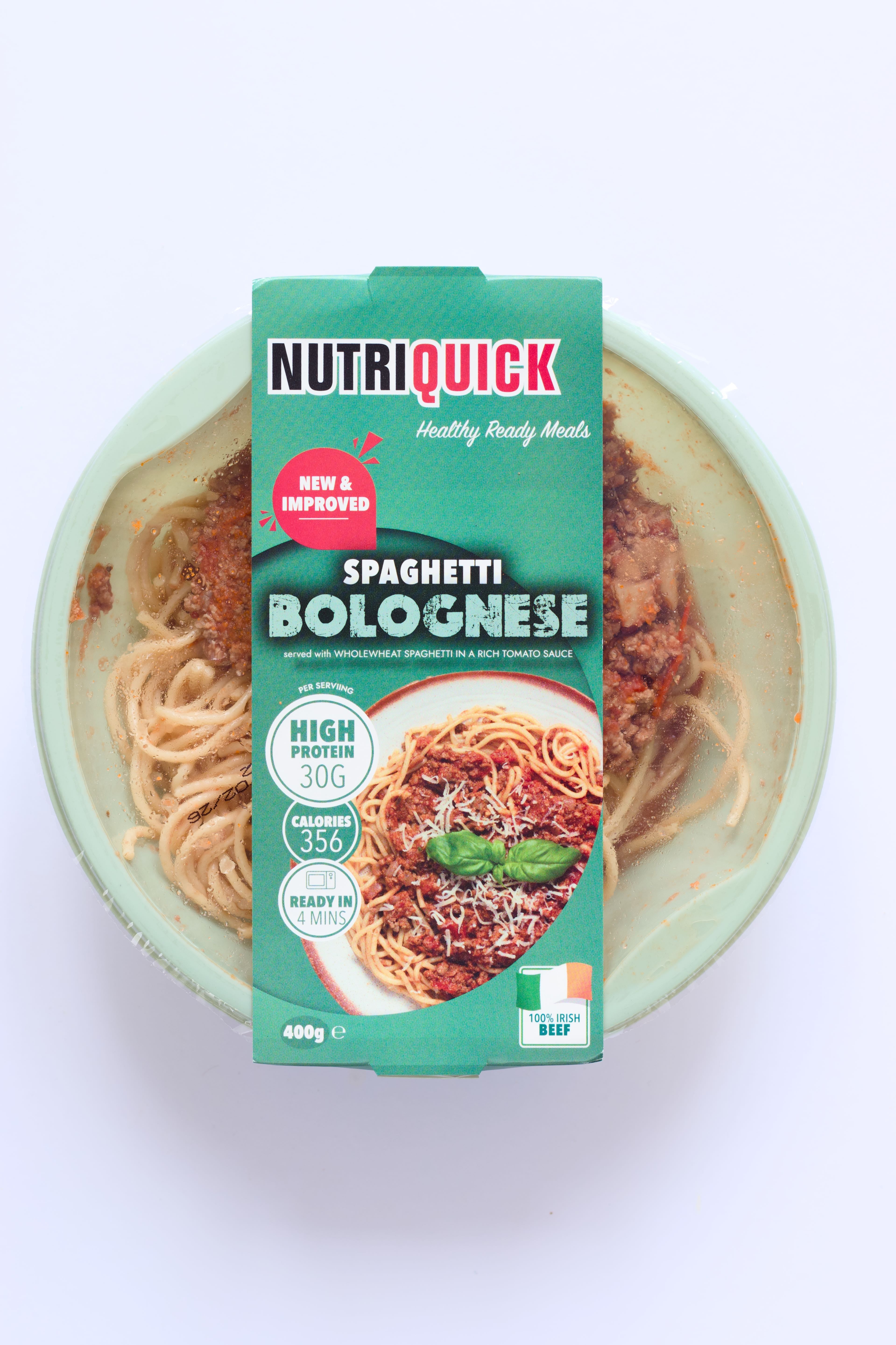Spaghetti Bolognese with lean Irish beef mince and wholewheat spaghetti