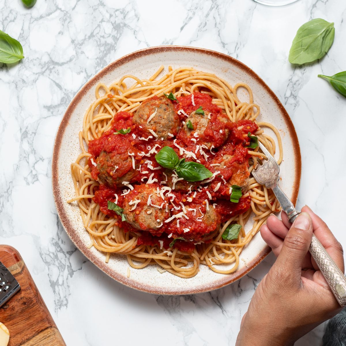 Lean Turkey Spaghetti Meatball