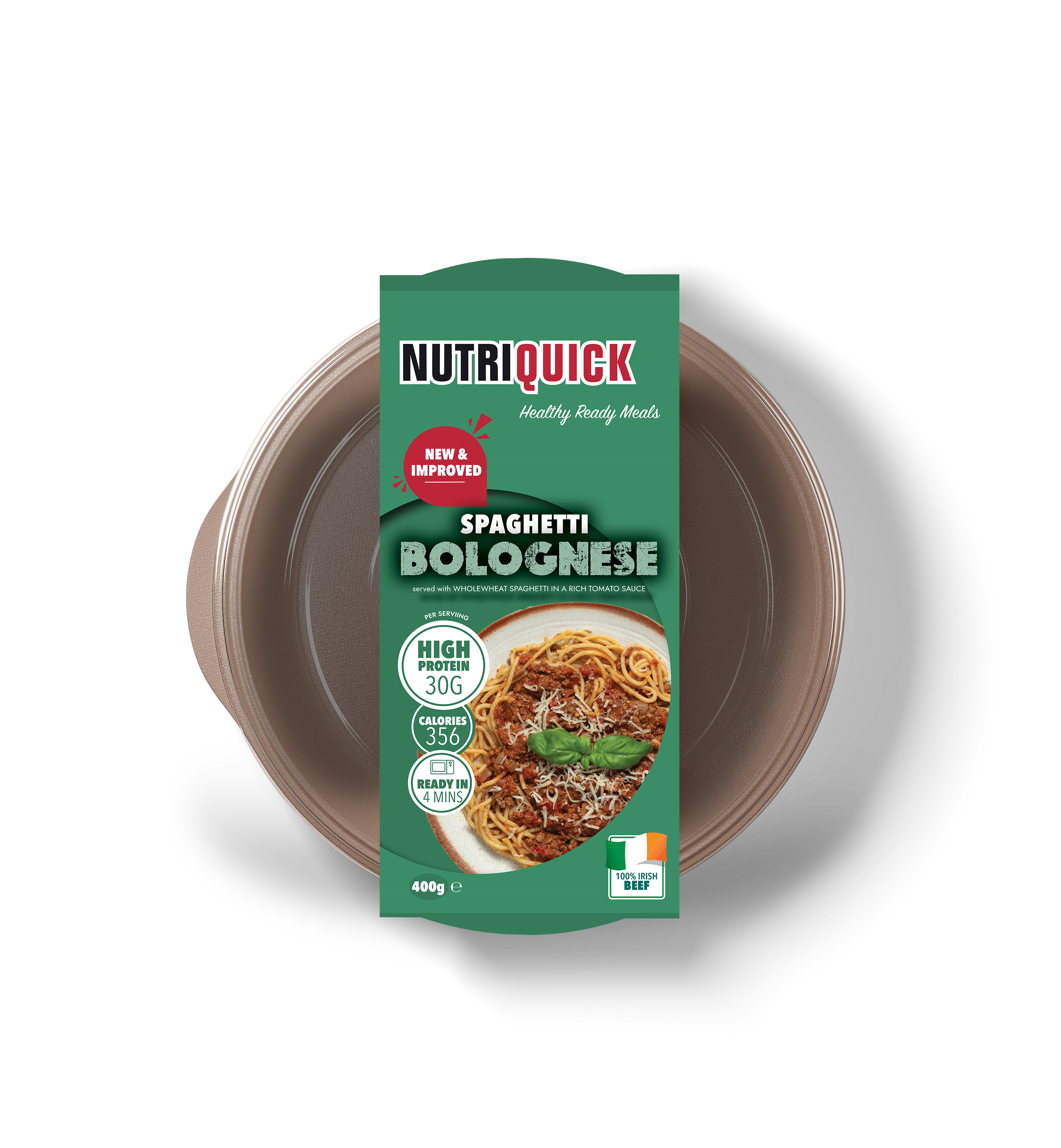 Spaghetti Bolognese with lean Irish beef mince and wholewheat spaghetti