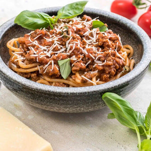Lean Mince Spaghetti with Italian Bolognese - NutriQuick